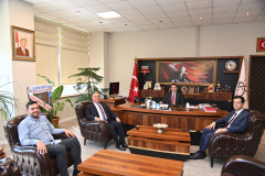 Ticaret ve Sanayi Odası Başkanı Devrim Aksoy’dan Rektörümüze Hayırlı Olsun Ziyareti
